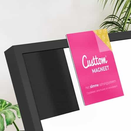 Frame met plaksysteem