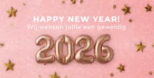 Happy New Year! Wij wensen je een geweldig 2026!