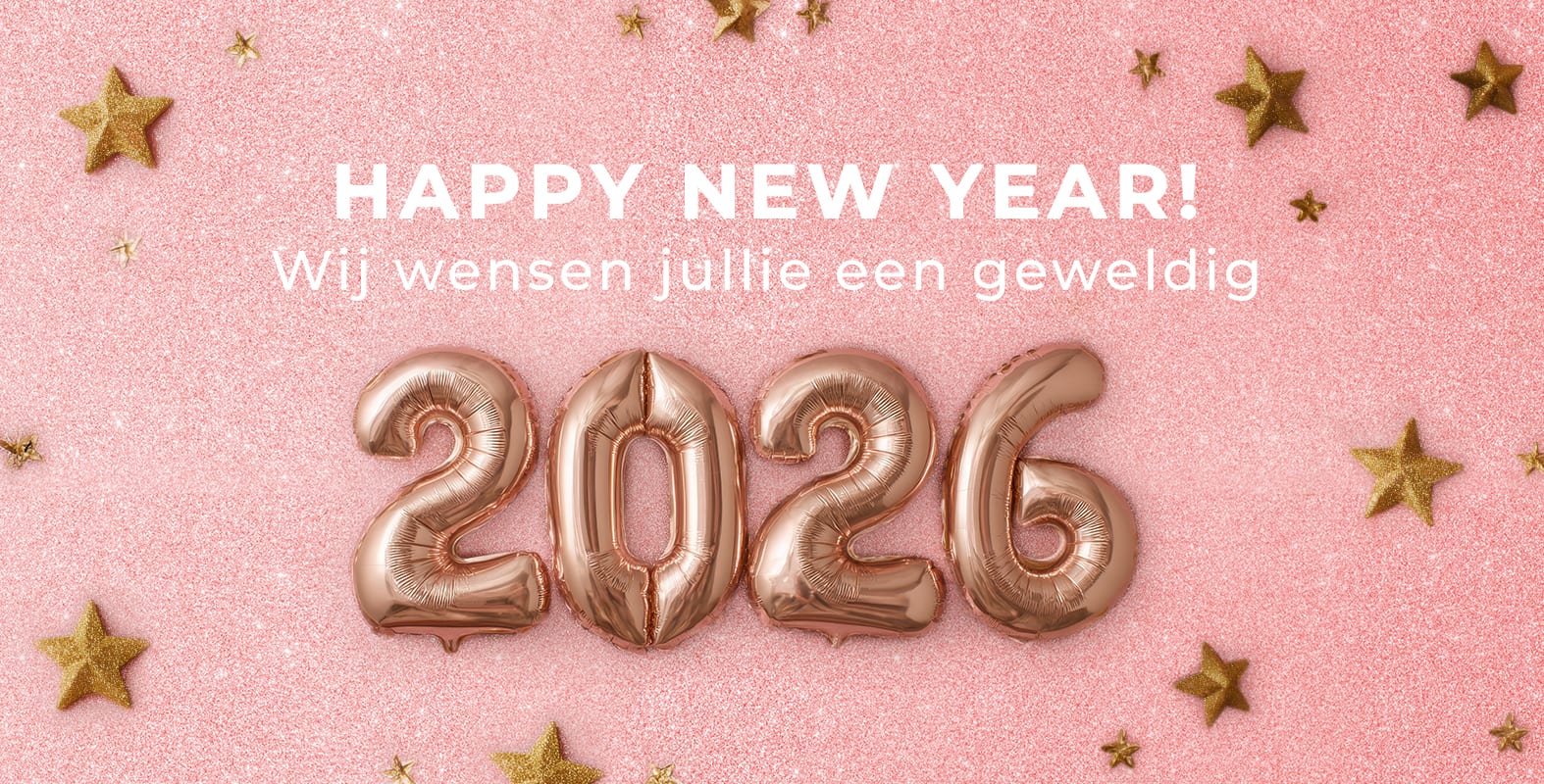 Happy New Year! Wij wensen je een geweldig 2026!