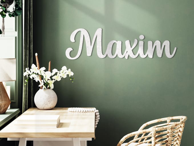 Vilt Letters naam van kind baby jongen zoon
