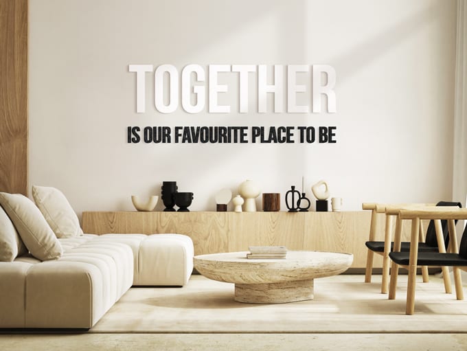 Vilt Letters als prachtige wanddecoratie