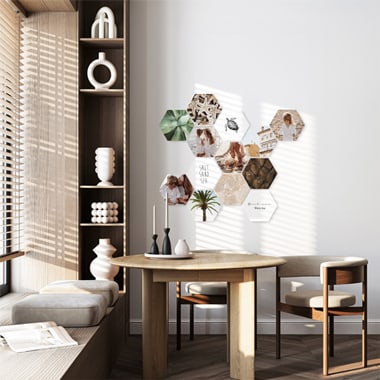 Hexagon foto's: overal op zijn plek