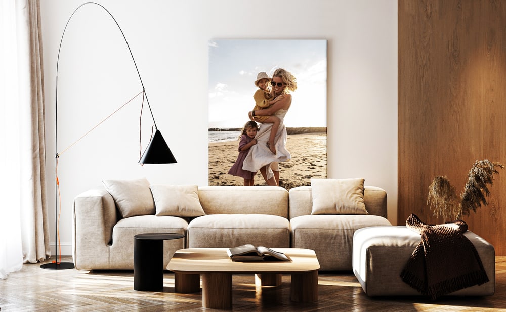 Grote Foto op Canvas die jouw foto tot in detail laat stralen — een warme en tijdloze eyecatcher voor je interieur