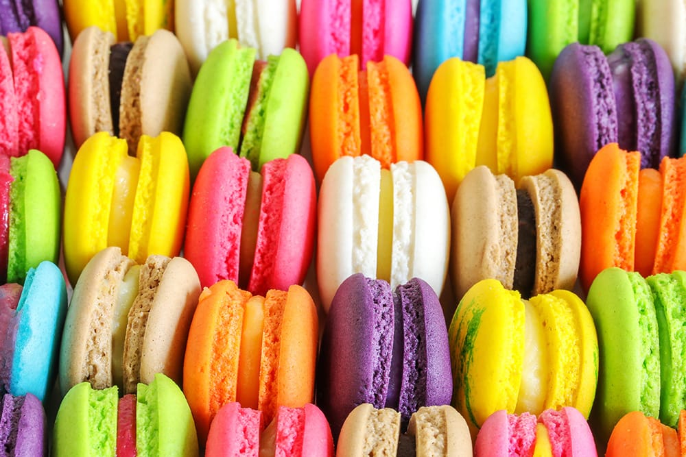 Gekleurde macarons