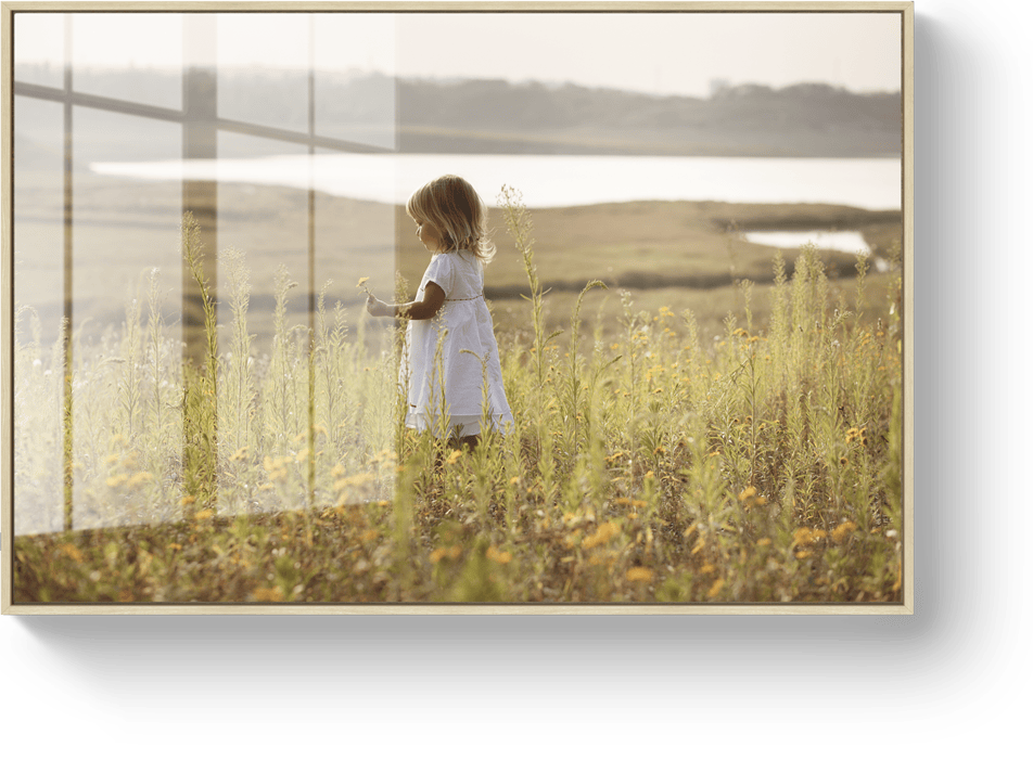 Foto op plexiglas houten baklijst