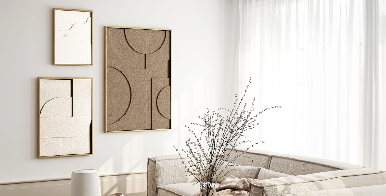Vilt Art. De trend van dit moment, 3-laags vilt in Japandi art! Geleverd met een GRATIS premium baklijst!